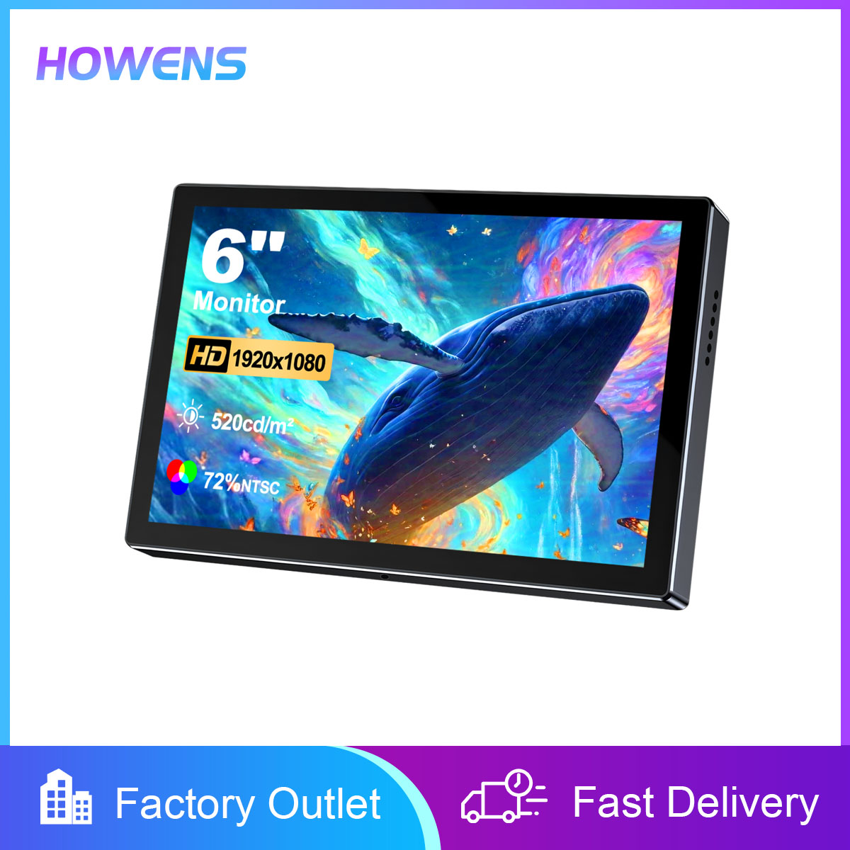 Gaming Console Portable Pc - 6인치 휴대용 모니터 HD 1080P IPS