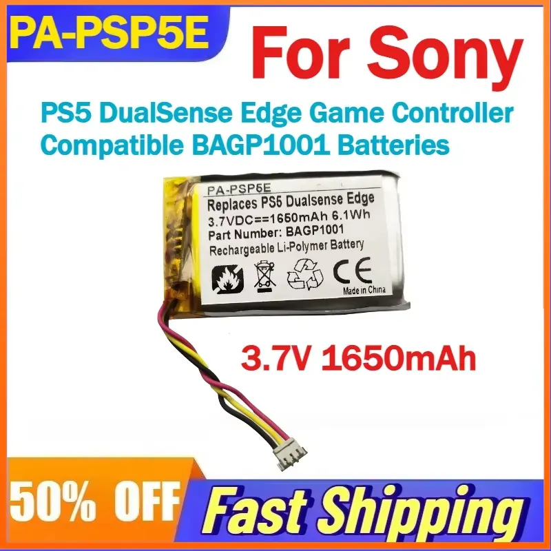 Sony Controller Dualsense Edge - 3.7V 1650mAh PA-PSP5E 리튬 이온 배터리