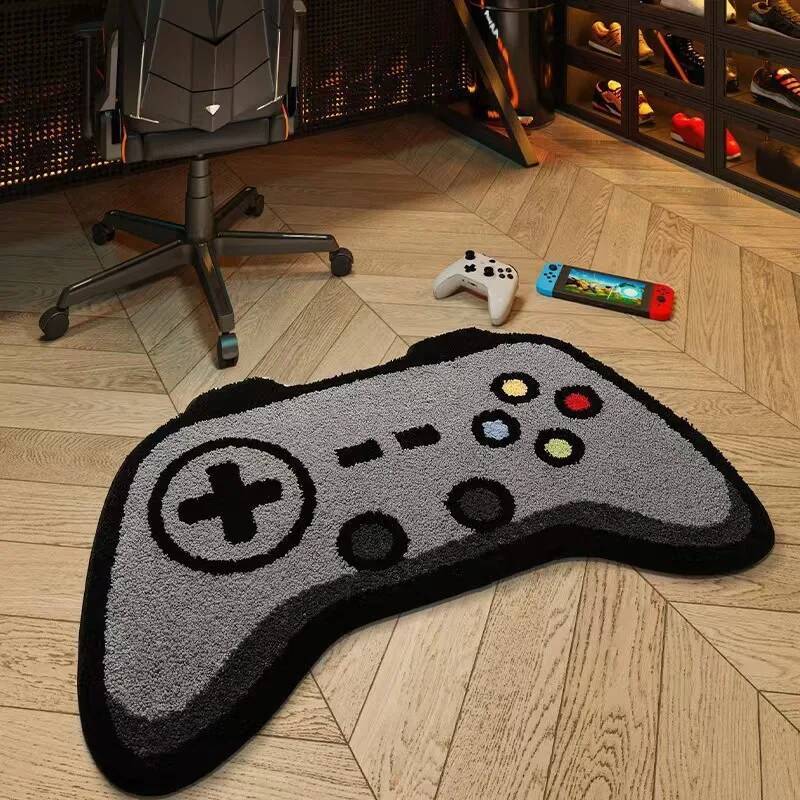 Gaming Console Room - 게임 컨트롤러 콘솔 모양 카펫, 창의적인