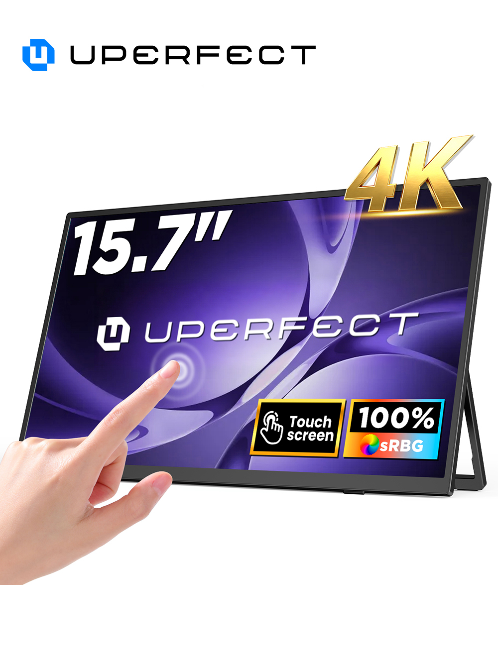 Gaming Console X80 - UPERFECT 4K 휴대용 모니터 터치스크린 15.7인치
