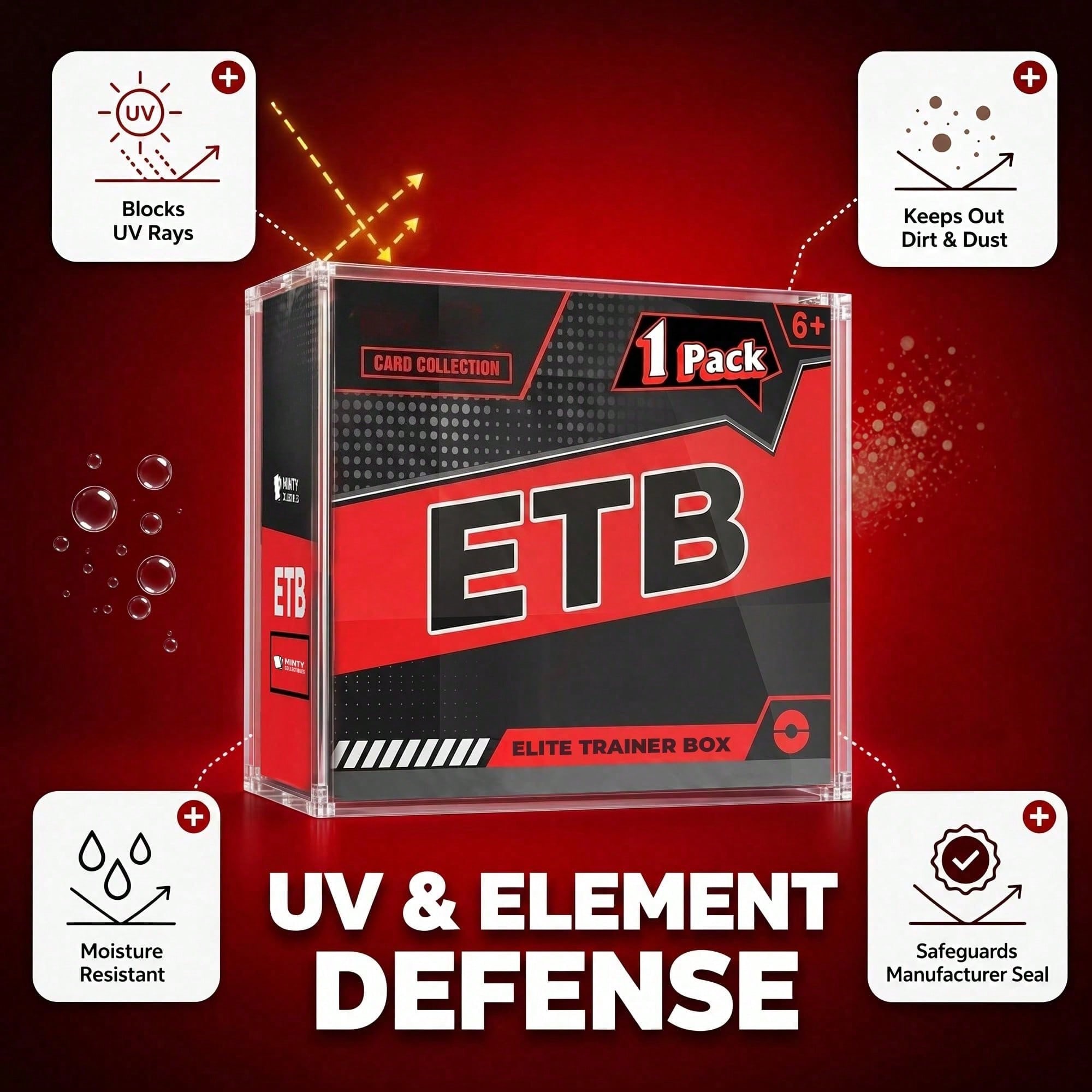 ETB 투명 자석 아크릴 디스플레이 케이스, 8mm 바 - Gaming Card Holder 리뷰 및 가격