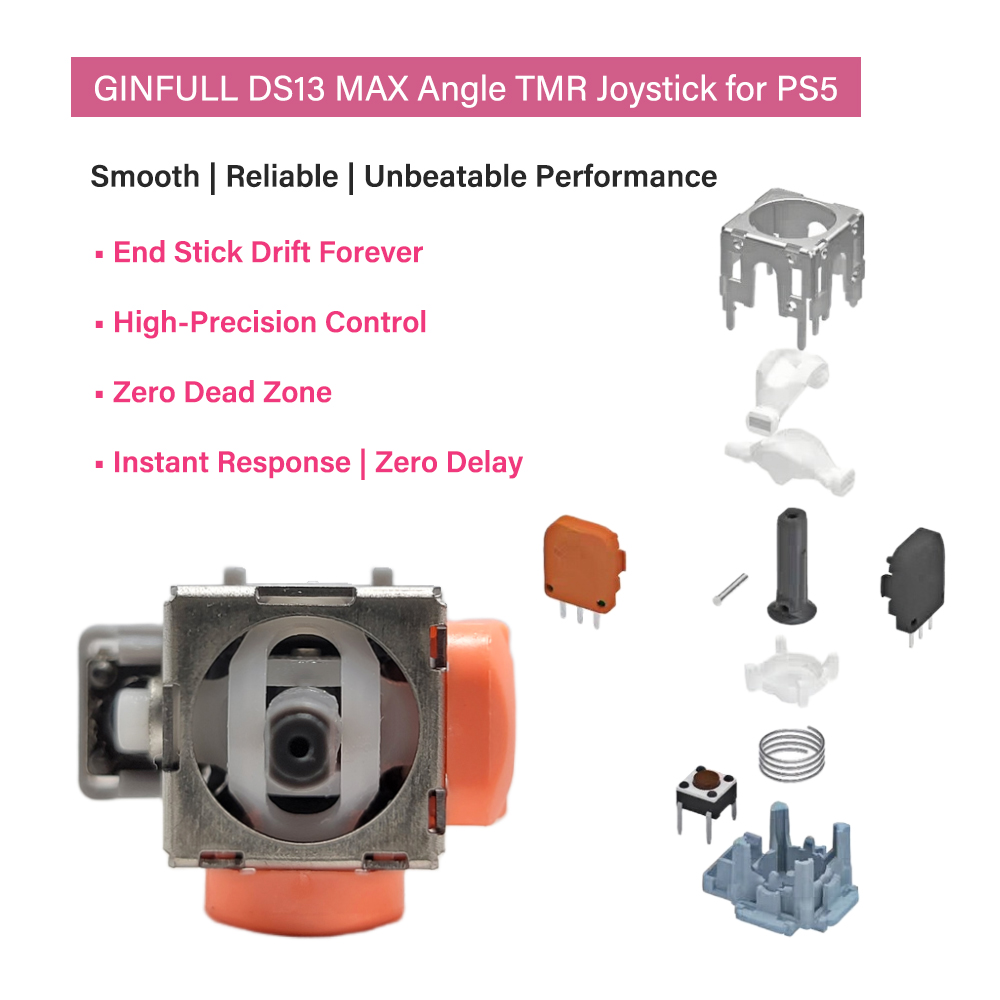 GinFull DS13 MAX 앵글 TMR 전자기 조이 - Sony Controller Dualsense Edge 리뷰 및 가격