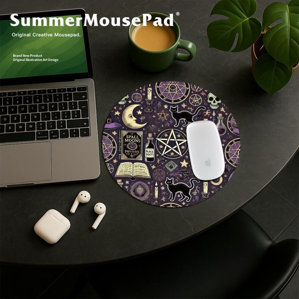 마녀 고양이 달 타로 라운드 게이밍 마우스 패드 컴퓨터 - Gaming Console Portable Pc 리뷰 및 가격
