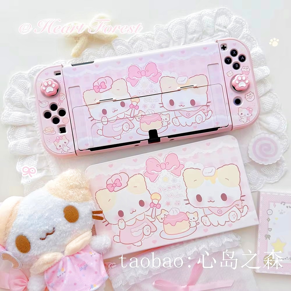 하트 포레스트 귀여운 솜사탕 고양이 보호용 하드 쉘 스 - Gaming Console Japan 리뷰 및 가격