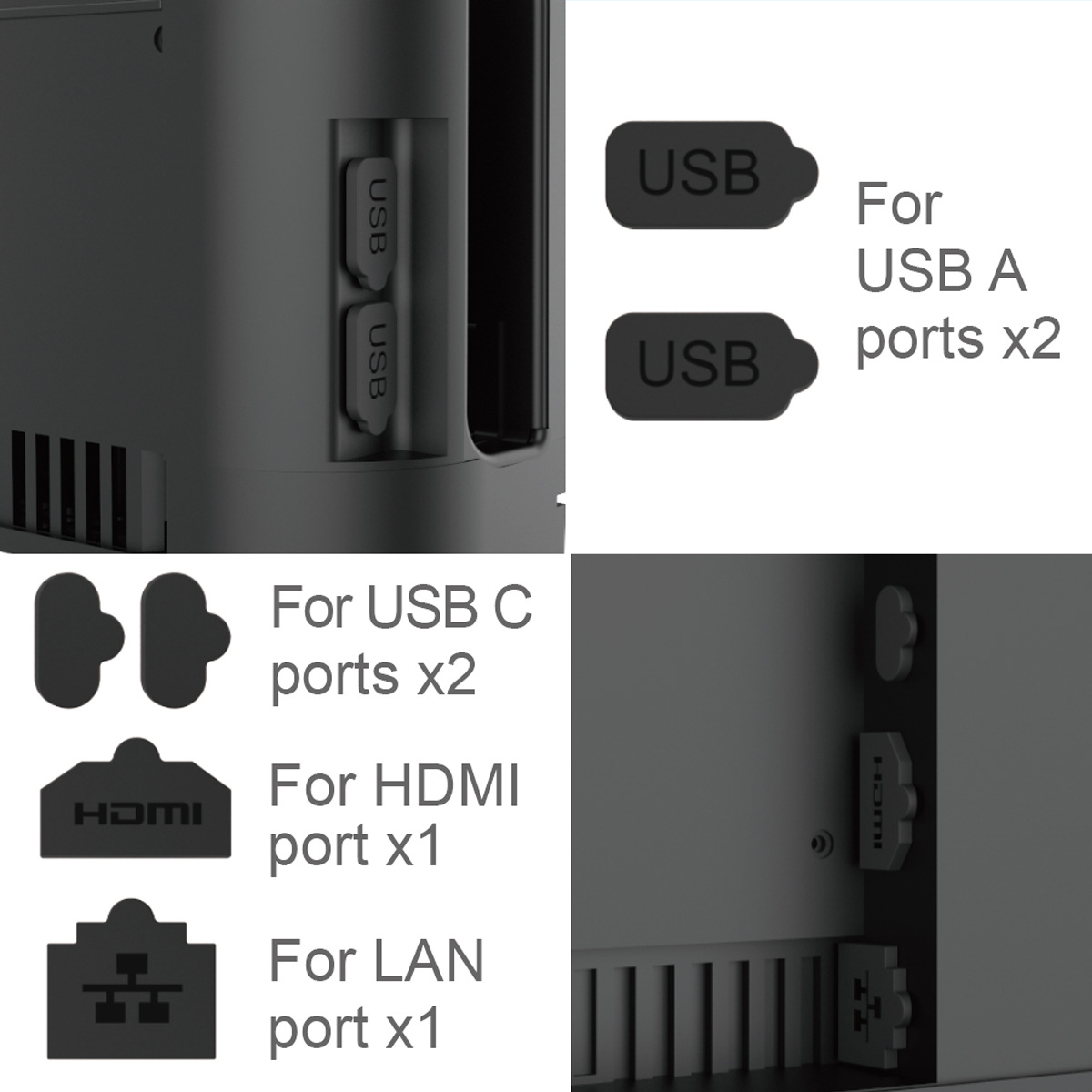 스위치 2 게임 콘솔용 실리콘 먼지 마개 세트, LAN - Nintendo Console Switch 2 리뷰 및 가격