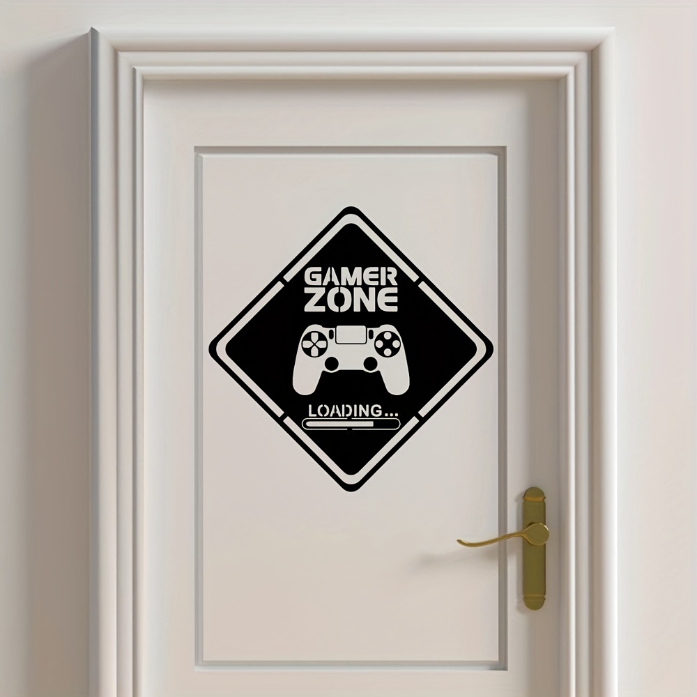 1pc 게이머 존 도어 데칼 벽 비닐 스티커, 컨트롤러 - Gaming Console Room 리뷰 및 가격