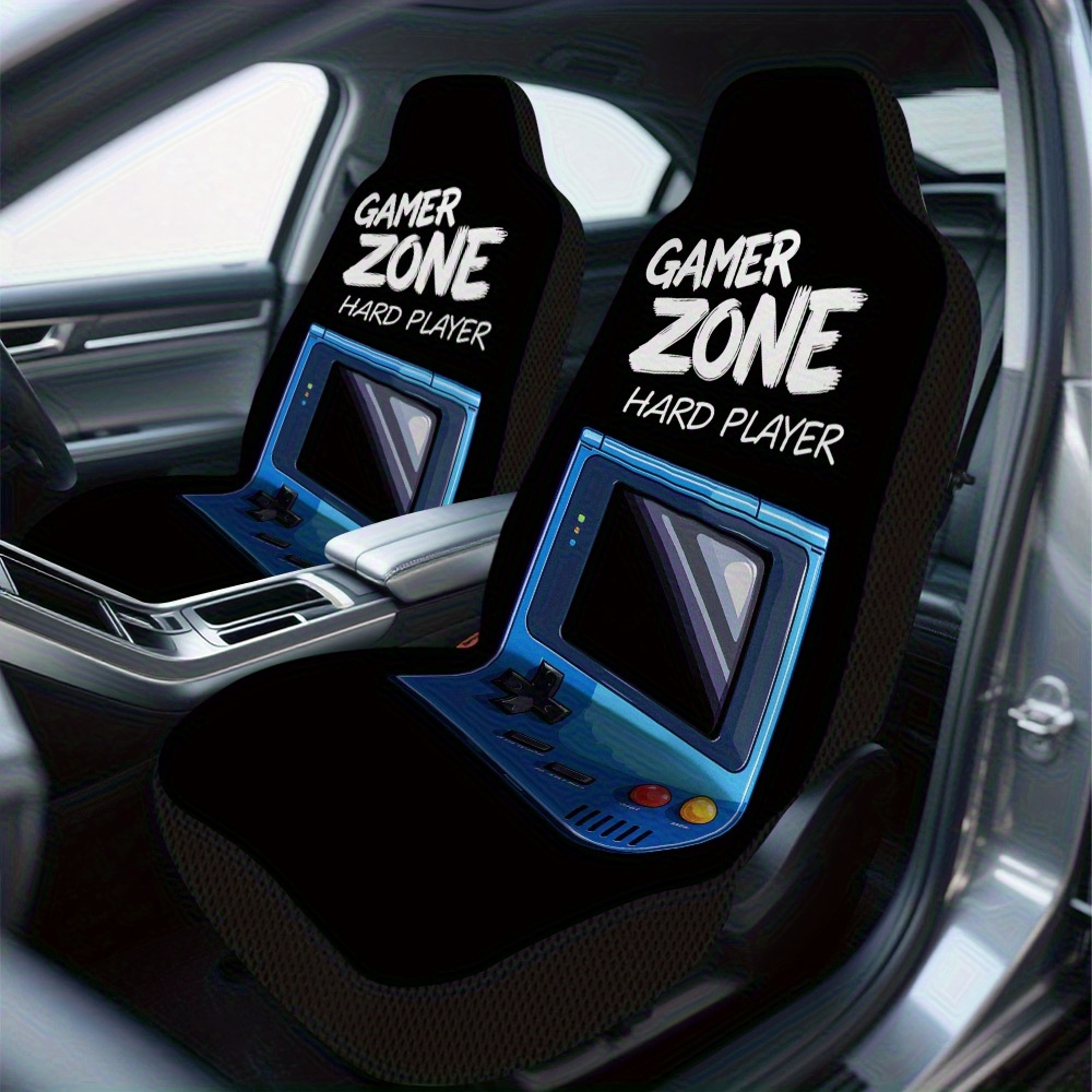2개, 세련된 빈티지 게임 콘솔 패턴 자동차 시트 커버 - Gaming Console Car 리뷰 및 가격