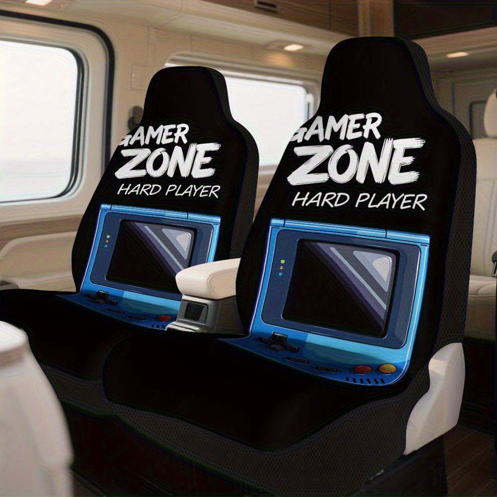 2개, 세련된 빈티지 게임 콘솔 패턴 자동차 시트 커버 - Gaming Console Car 리뷰 및 가격