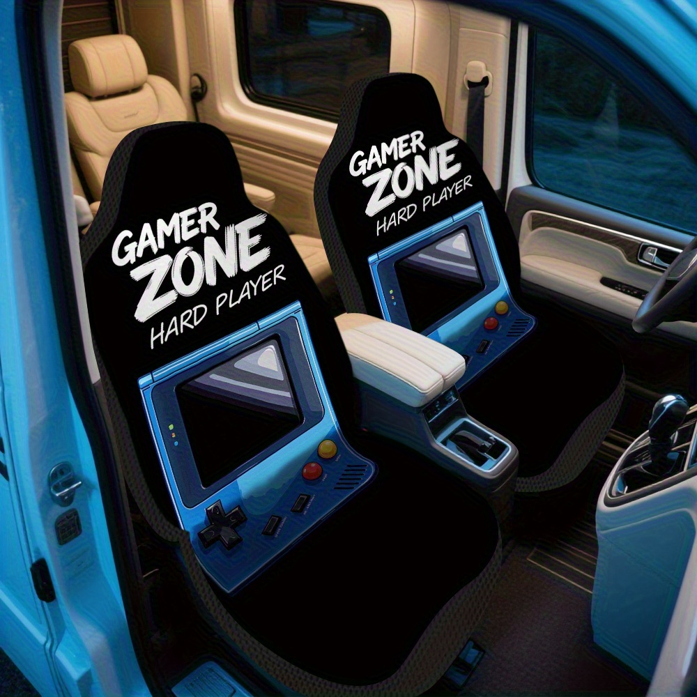 2개, 세련된 빈티지 게임 콘솔 패턴 자동차 시트 커버 - Gaming Console Car 리뷰 및 가격