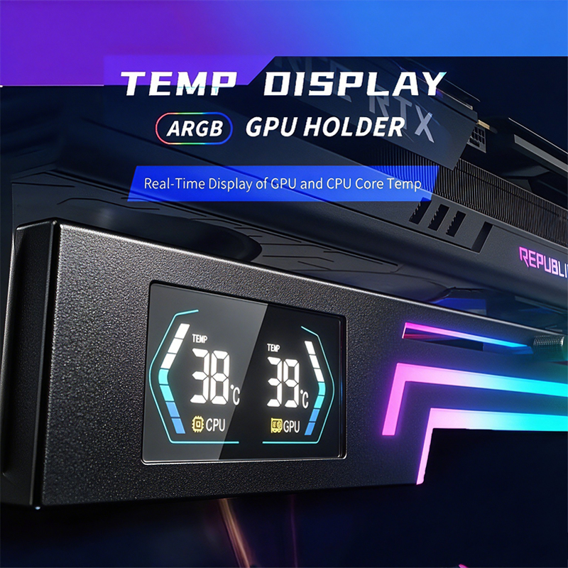 디지털 ARGB 수평형 그래픽 카드 홀더, 싱크 시뷰  - Gaming Card Holder 리뷰 및 가격